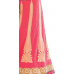 Triveni Fascinating Pink Colored Embroidered Faux Georgette Lehenga Choli